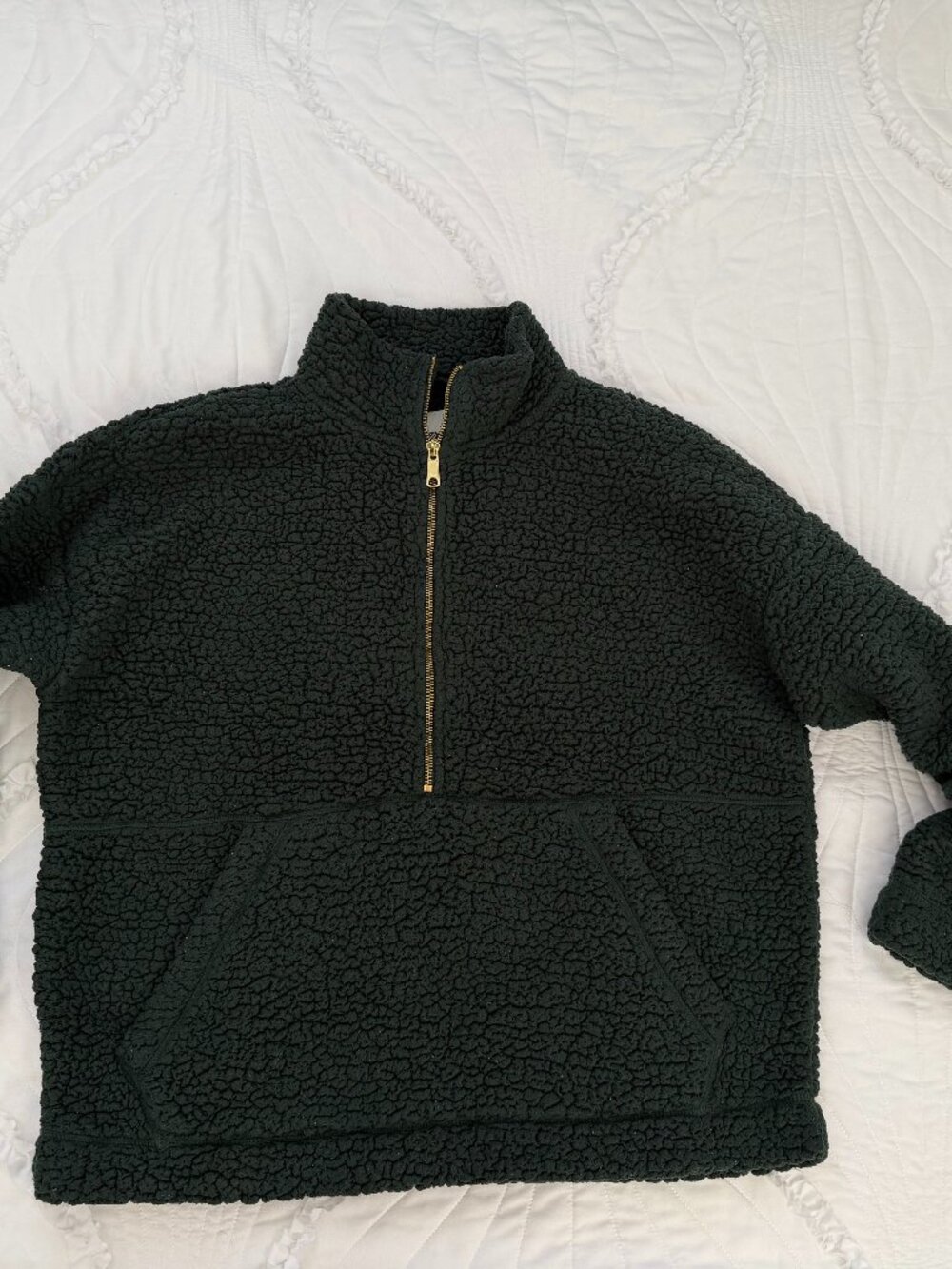 Aerie Sherpa Quarter Zip Sweatshirt
